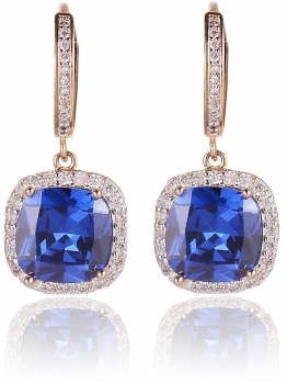

1 Pair Resin Rhinestone Party Wedding Earring Drop Dangle