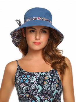 

Foldable Floppy Wide Brim Sun Travel Beach Hat, Multicolor