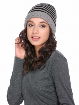 

Acrylic Warm Chunky Soft Stretch Knit Comfort Hat, Multicolor