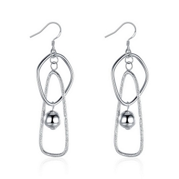 

Casual Geometric Hook Bead Chandelier Earrings