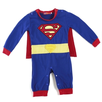 

Blue Superman Suit Fancy Costume Jumpsuit for Baby Toddler, Multicolor