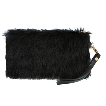 

Elegant Faux Fur Clutch Bag, Multicolor