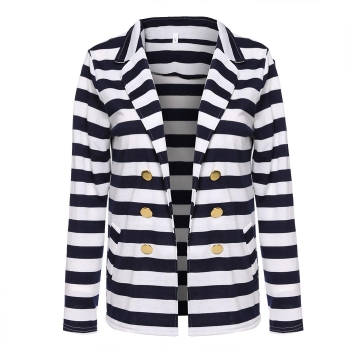 

Striped Slim Casual Business Blazer Suit Coat, Multicolor