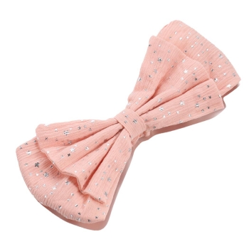 

Baby Girls Kids Toddler Cute Bow Hairband Star Print Headband Stretch Turban Knot Head Wrap, Pink