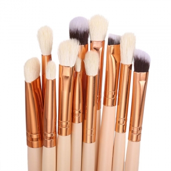 

12pcs Cosmetic Powder Contour High-light Eyebrow Makeup Brush Set