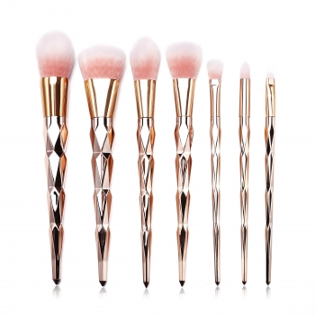 

7PCS Face Foundation Powder Blusher Cosmetic Brushes, Rose gold