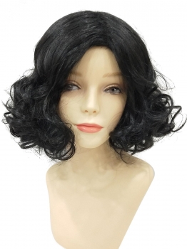 

Women Ladies Fashion Curly Black Short Hair Full Wig