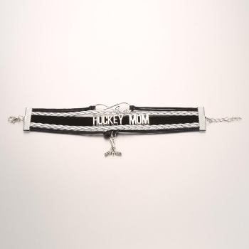 

Women Casual Wide Alloy Braided Layered Pendant Hasp Letter Bracelet