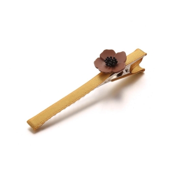 

Fashion Alloy Flower Solid Flat Alligator Hair Clip Hair Accessories