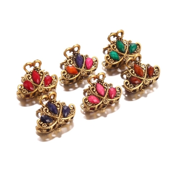 

Women Vintage Style Rhinestone Butterfly Hair Claw Clip Hair Accessories 6pcs