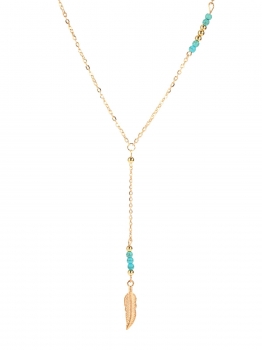 

New Fashion Women Turquoise Bohemia Style Charm Chain Pendant Jewelry Necklace