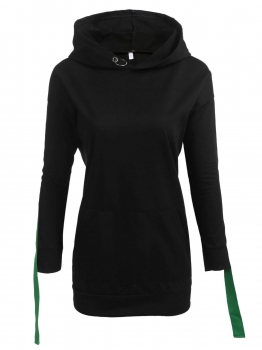 

Women Casual Long Sleeve Drop Shoulder Hooded Sweatshirts Pullover Hoodie, Multicolor
