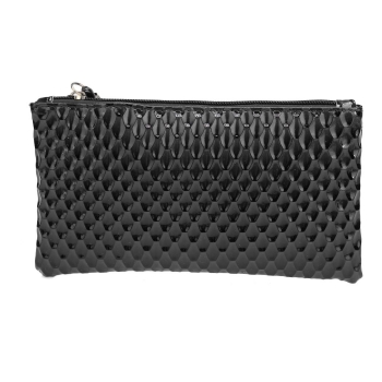 

Synthetic Leather Plaid Clutch Wallet Rectangle OL Purse, Multicolor