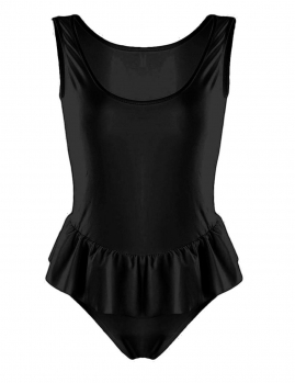 

Black New Fashion Women Sexy Bodysuit One Piece Swimsuit Ruffled Beach Wear Swimwear, Multicolor