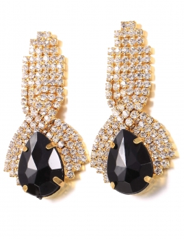 

Fashion Rhinestone Ear Stud Earrings, Multicolor